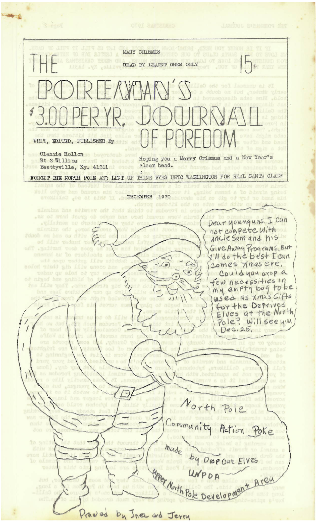 Front page of the December, 1970 issue